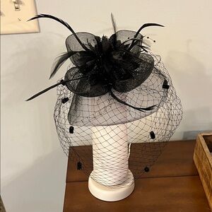 Elegant Black Fascinator Hat